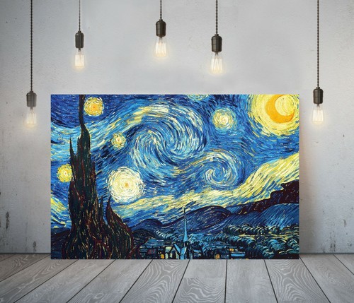 Van gogh starry night - starry, -framed