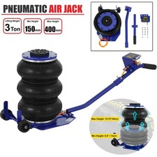 Triple Bag Air Jack 3 Ton/6600 lbs Pneumatic Jack for Car SUV Lifting Height Up