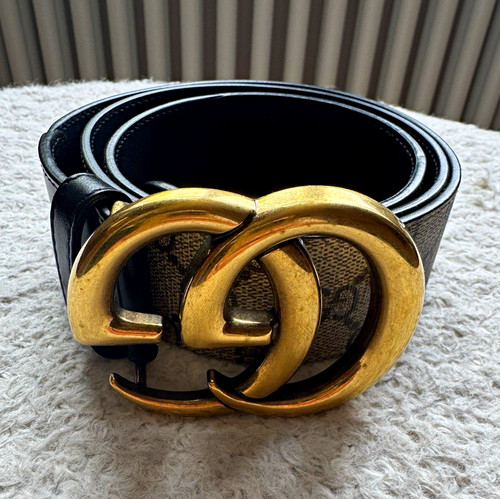 Gucci logo leather belt - gucci,