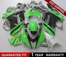 Green Black Painted Fairing kit Bodywork For Kawasaki Ninja ZX-6R 2007-2008