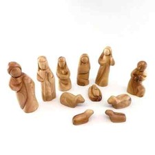 Olive Wood Faceless Nativity