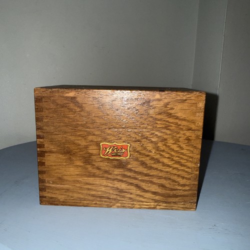 Weis recipe file wooden box - recipe,