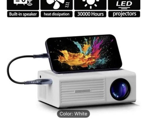 Mini projector white led - z1,