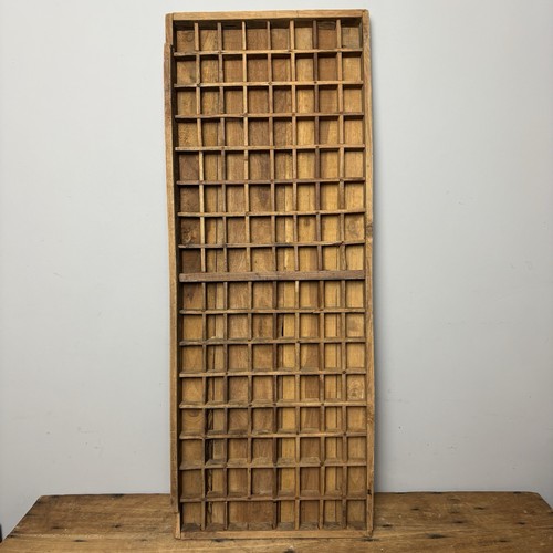 Vintage wooden printers tray - wooden,