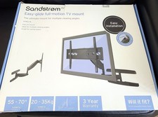 Sandstrom SFMGL18 Easy Glide 55-70" Full Motion TV Mount Bracket