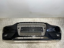 2014 AUDI A4 FRONT BUMPER WITH FOG LIGHTS GENUINE BLACK