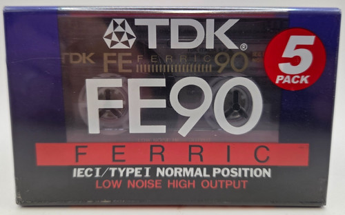 Tdk fe90 blank - 5x, audio