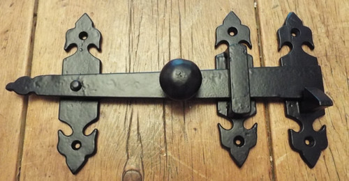 Iron latch large reclaimed - iron, 10"