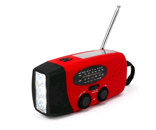 Solar crank radio - solar, with