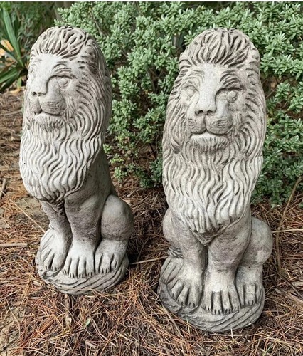 Stone garden pair tall - stone, of
