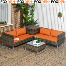 4 Piece Rattan Garden