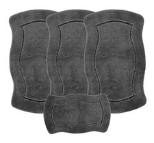 ROMANY GYPSY CARAVAN MICROFIBER WASHABLE RUGS 4pcs SET MAT, PUFFY 25mm Thickness