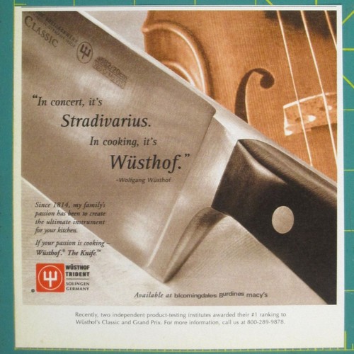 Print wusthof knives - ad,