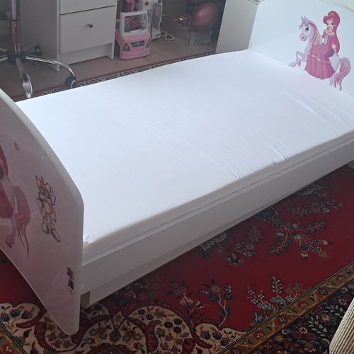 Childs bed with mattress - bed,