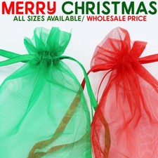 25 & 50 Christmas Organza Bags