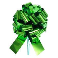 16" Extra Large Pull Bow Christmas Metallic Car Gift Bows Dark Green