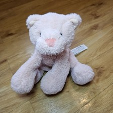 Zara Home Pink Cat Kitty Soft Toy Plush Comforter Striped Kitten Stuffed Animal 