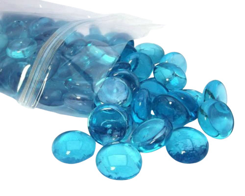 Round glass pebbles 20mm - glass, 17–20mm