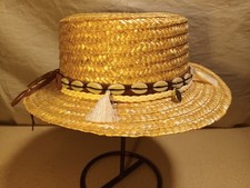Straw Boater Type Hat Summer