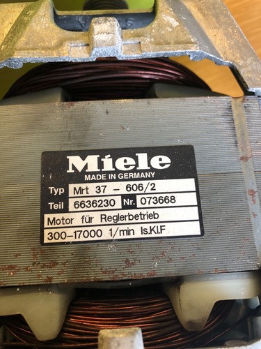 Miele washing machine motor