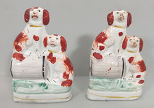 Pair of antique Staffordshire