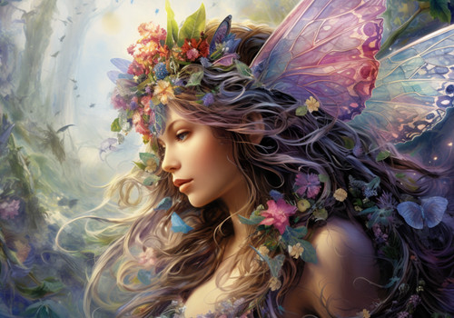 Stunning angel fairy canvas - stunning,