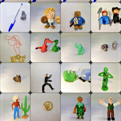 Vintage mini figures toys - &,