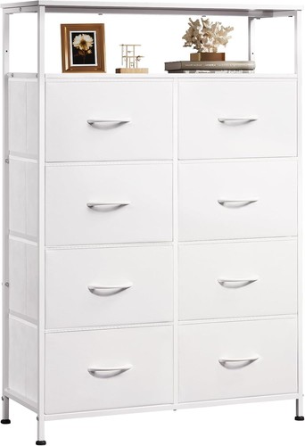 Drawer fabric dresser 46in - 8-drawer,