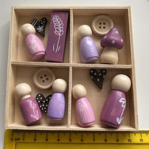 Loose parts wooden set - parts, with