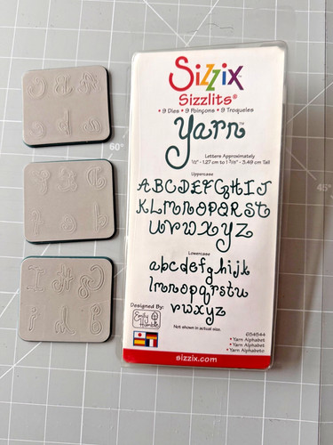 Sizzix sizzlits alphabet - alphabet, set