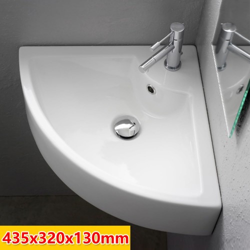 Small quarter corner basin - corner,