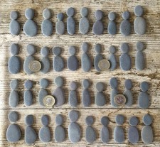 40  pebble people flat pebbles ,smooth,pebble art, crafts. B