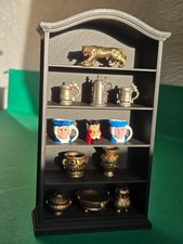 doll house black arched bookcase all items included 1.12th