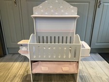 Large Wooden baby dolls crib