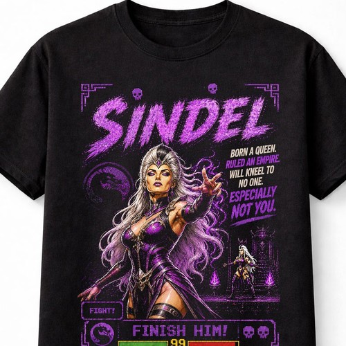 Sindel mortal kombat retro - kombat,