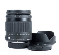 Sigma 18-200mm f/3.5-6.3 DC Macro OS HSM C – Nikon F DX – Caps & Hood
