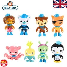8Pcs Set The Octonauts Action Figure Doll Barnacles Peso Kwazii Crew Toys UK