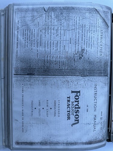 Fordson major e27n workshop - fordson,