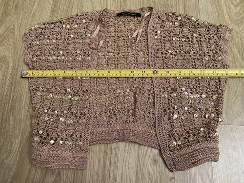 Dunnes small gold crocheted - small,
