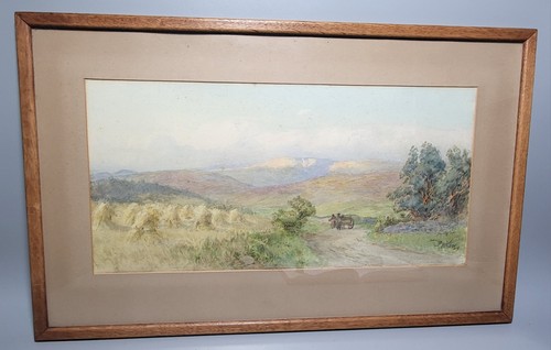 Countryside watercolour horse - countryside,