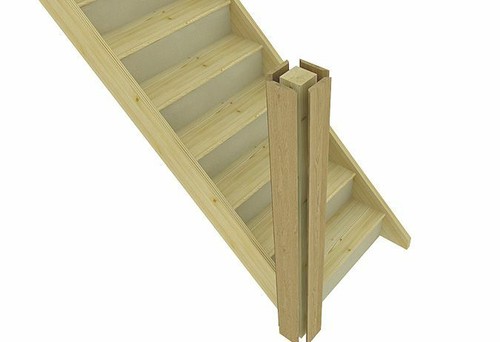 Oak newel cladding kit 3m - oak,