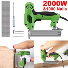 2000W Straight Nail Gun Corded Electric Heavy Duty Nailer with 1000pcs F30 Nails