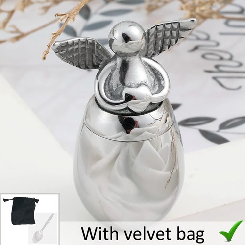 Silver angel wings keepsake - silver,