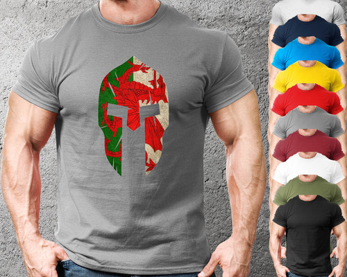 Wales spartan gym shirt - wales,