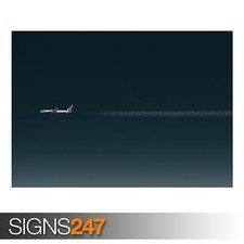 PLANE POSTER - artistic image of an aircraft in various print sizes A0-A4