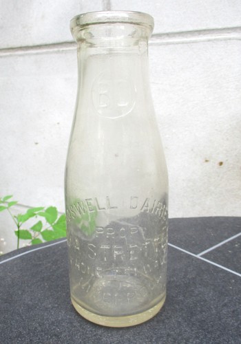 Vintage antique glass milk - antique,