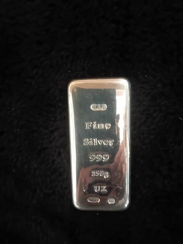 250gram silver bar - bar.999, fine