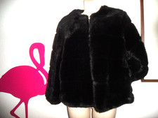 ZARA TRF Black Luxury Faux Fur