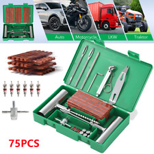 Tyre Repair kit 75PCS Car Van Tubeless Tire Emergency Puncher Strips Plug Tools