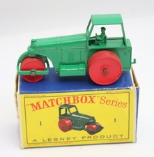 Matchbox Toys Lesney 1d Aveling Barford Diesel Road Roller in original box boxed